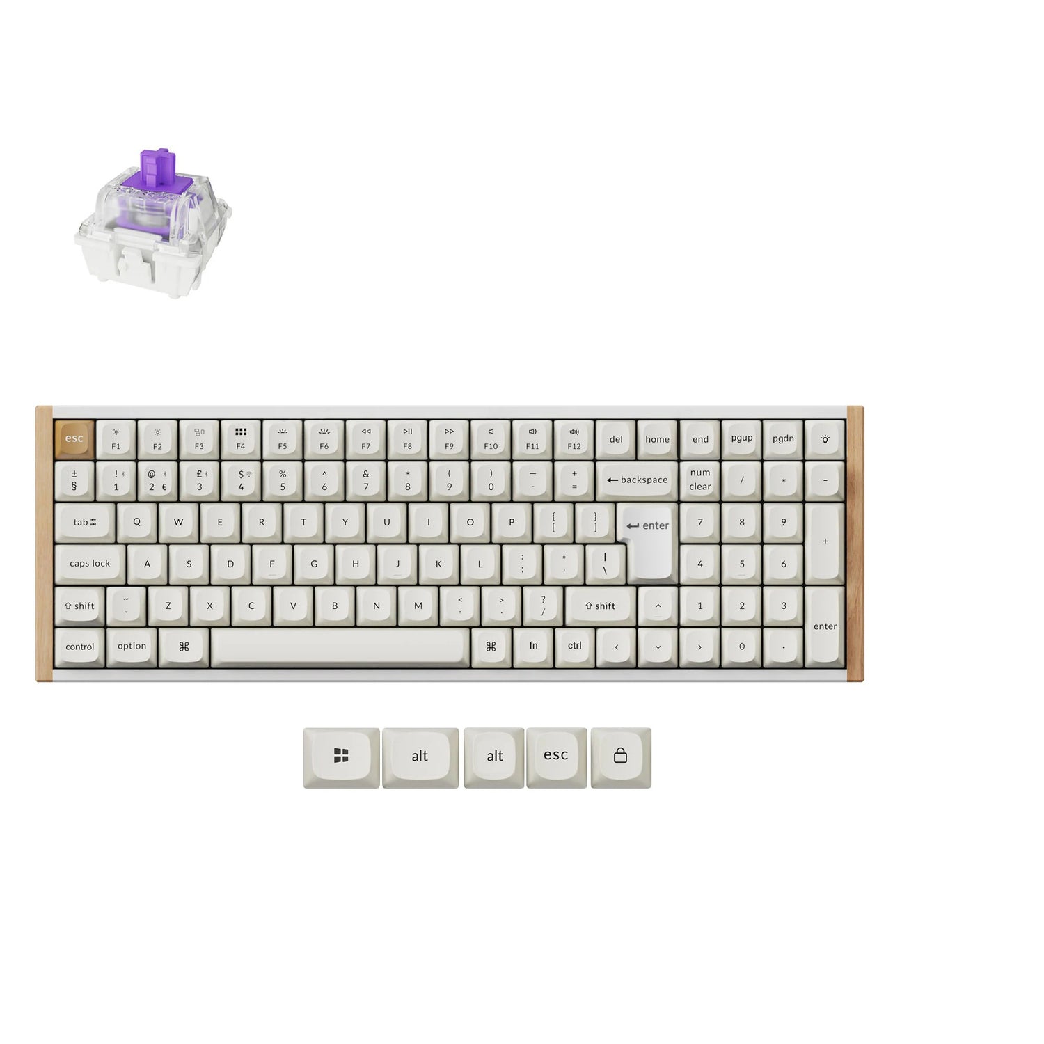 Keychron K4 HE Kabellose Magnetische Schalter Benutzerdefinierte Tastatur ISO Layout Kollektion