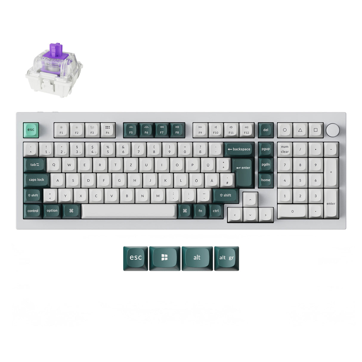 Keychron Q5 HE QMK Kabellose Benutzerdefinierte Tastatur ISO Layout Kollektion