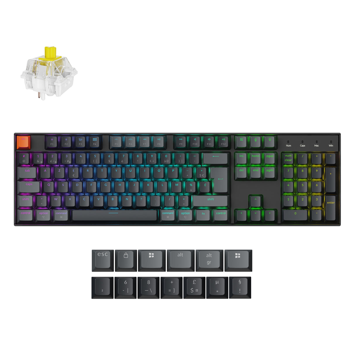 Keychron K10 QMK Wireless Mechanical Keyboard (ISO Layout) - Version 2