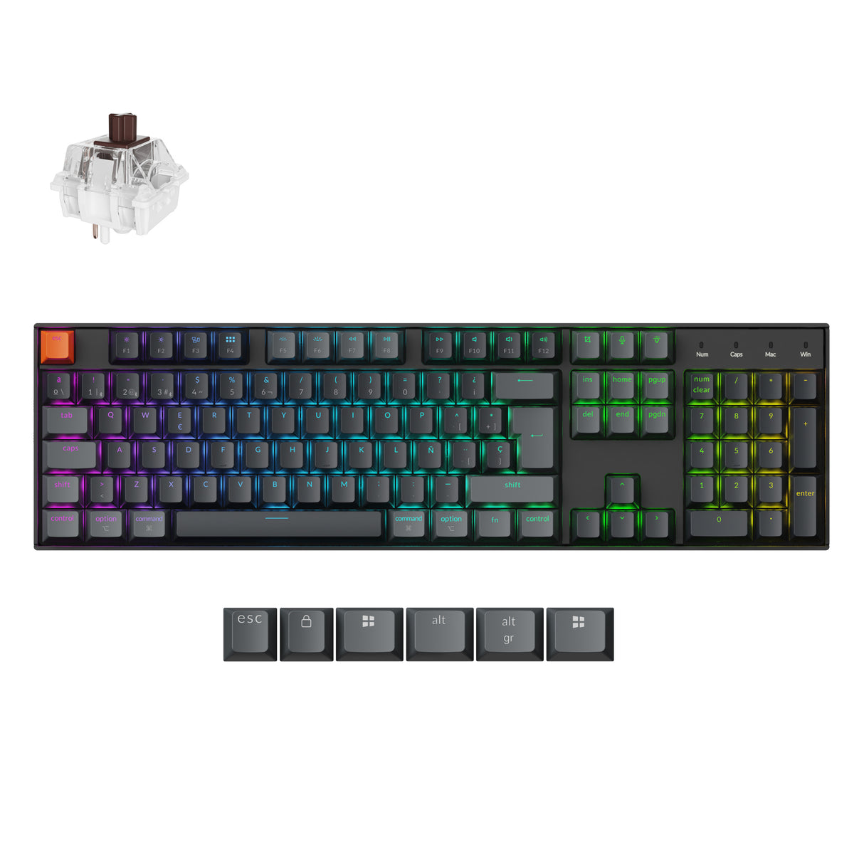 Keychron K10 QMK Wireless Mechanical Keyboard (ISO Layout) - Version 2