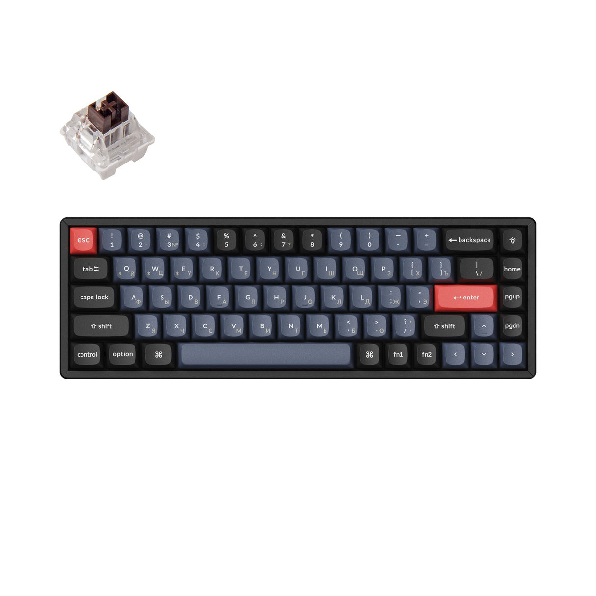 Keychron K6 Pro QMK/VIA Kabellose Custom mechanische Tastatur (Russisches RU-Layout)