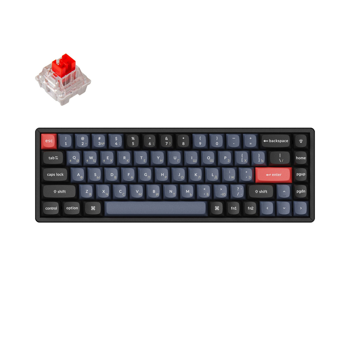 Keychron K6 Pro QMK/VIA Kabellose Custom mechanische Tastatur (Russisches RU-Layout)