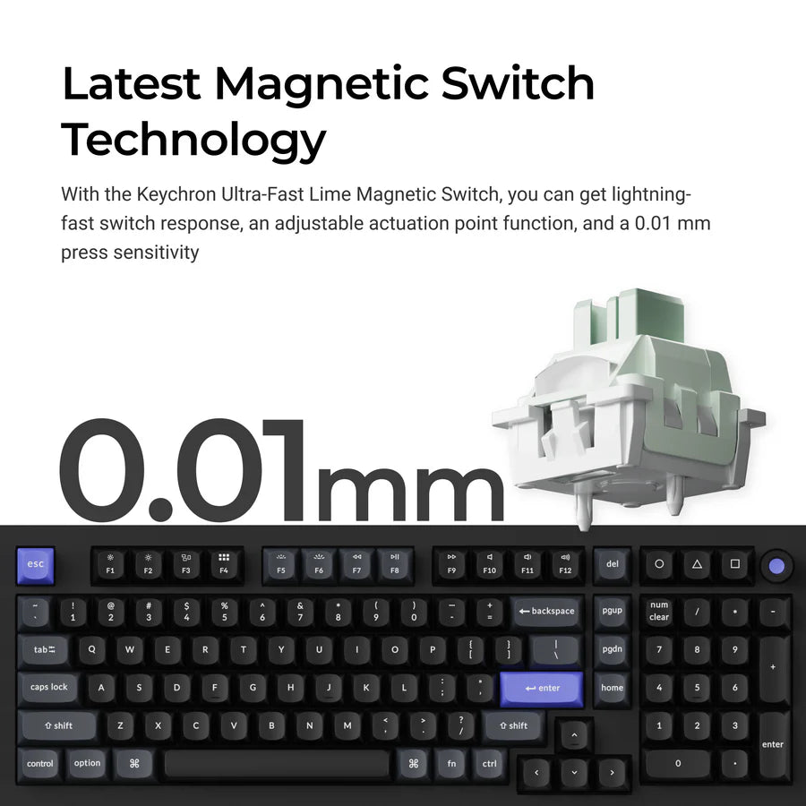 Keychron Q5 HE 8K Magnetic Switch Keyboard(US ANSI layout Only Wired Keyboard)