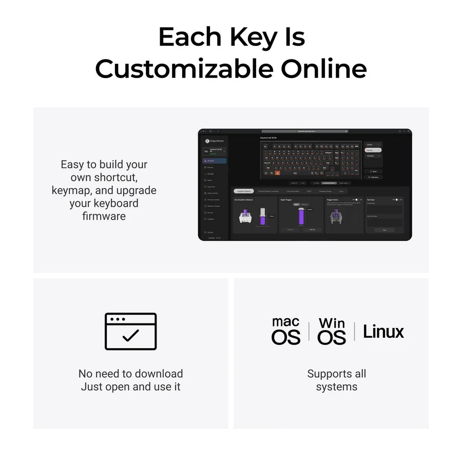 Keychron Q5 HE 8K Magnetic Switch Keyboard(US ANSI layout Only Wired Keyboard)