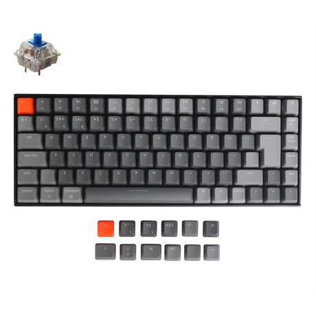 Keychron K2 Wireless Mechanical Keyboard (UK ISO Layout) - Keychron | Wireless Mechanical Keyboards for Mac Windows White Backlight RGB Backlit Gateron Mechanical blue Switch