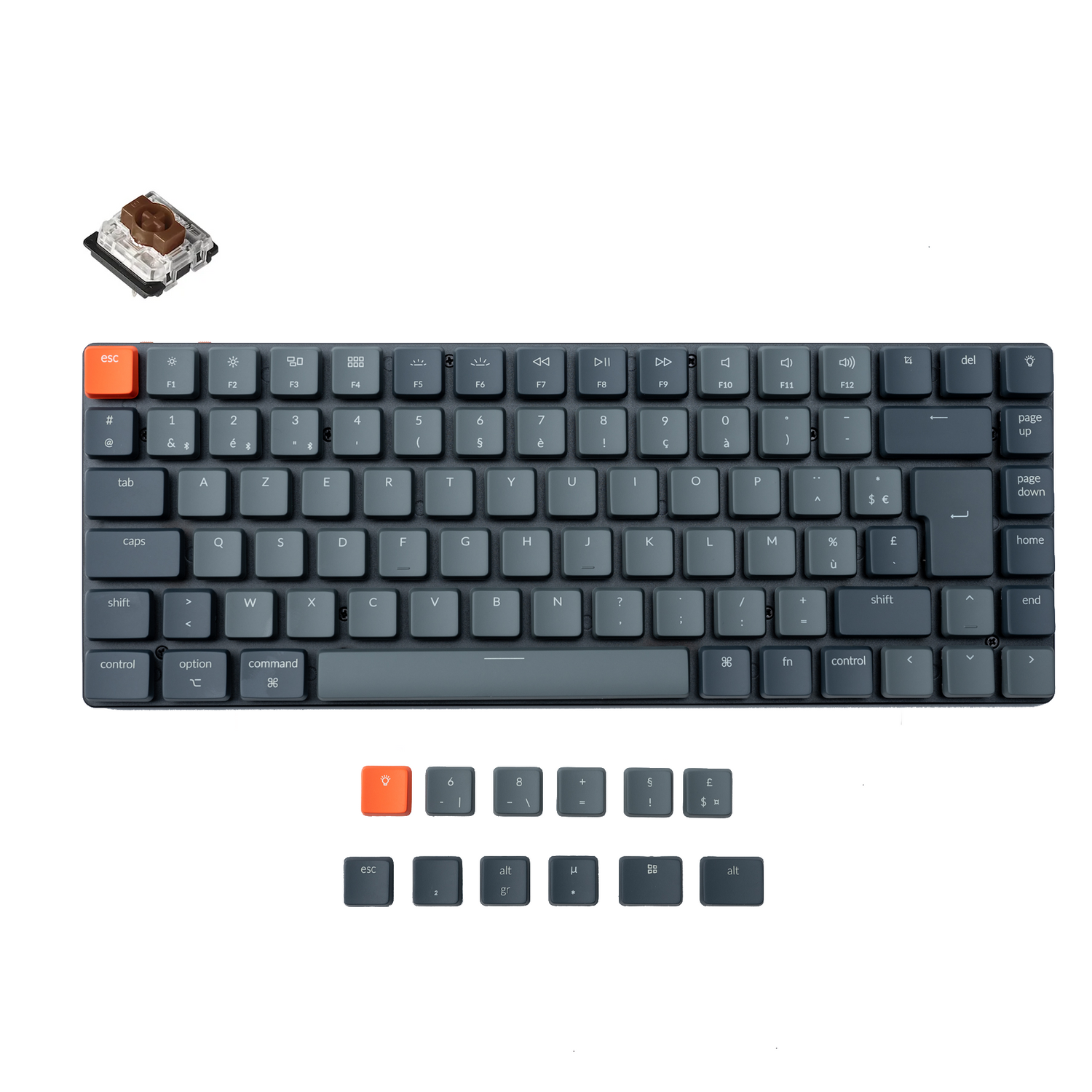 Keychron K3 Ultraschlanke kabellose mechanische Tastatur FR-ISO-Layout