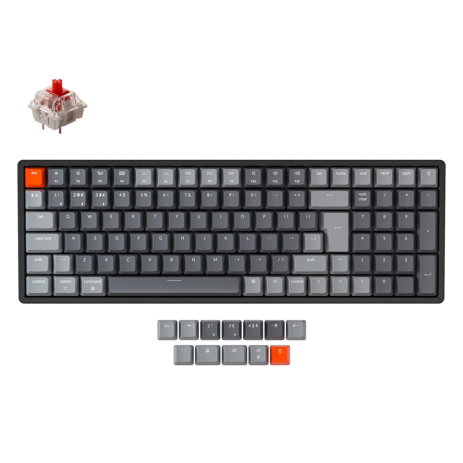 Keychron K4 kabellose mechanische Tastatur (UK ISO-Layout) – Version 2