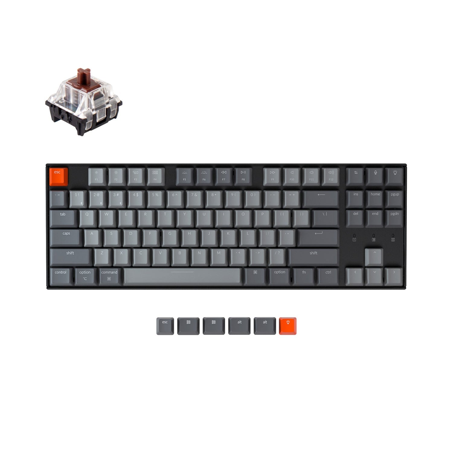 Keychron K8 kabellose mechanische Tastatur (US-ANSI-Layout)
