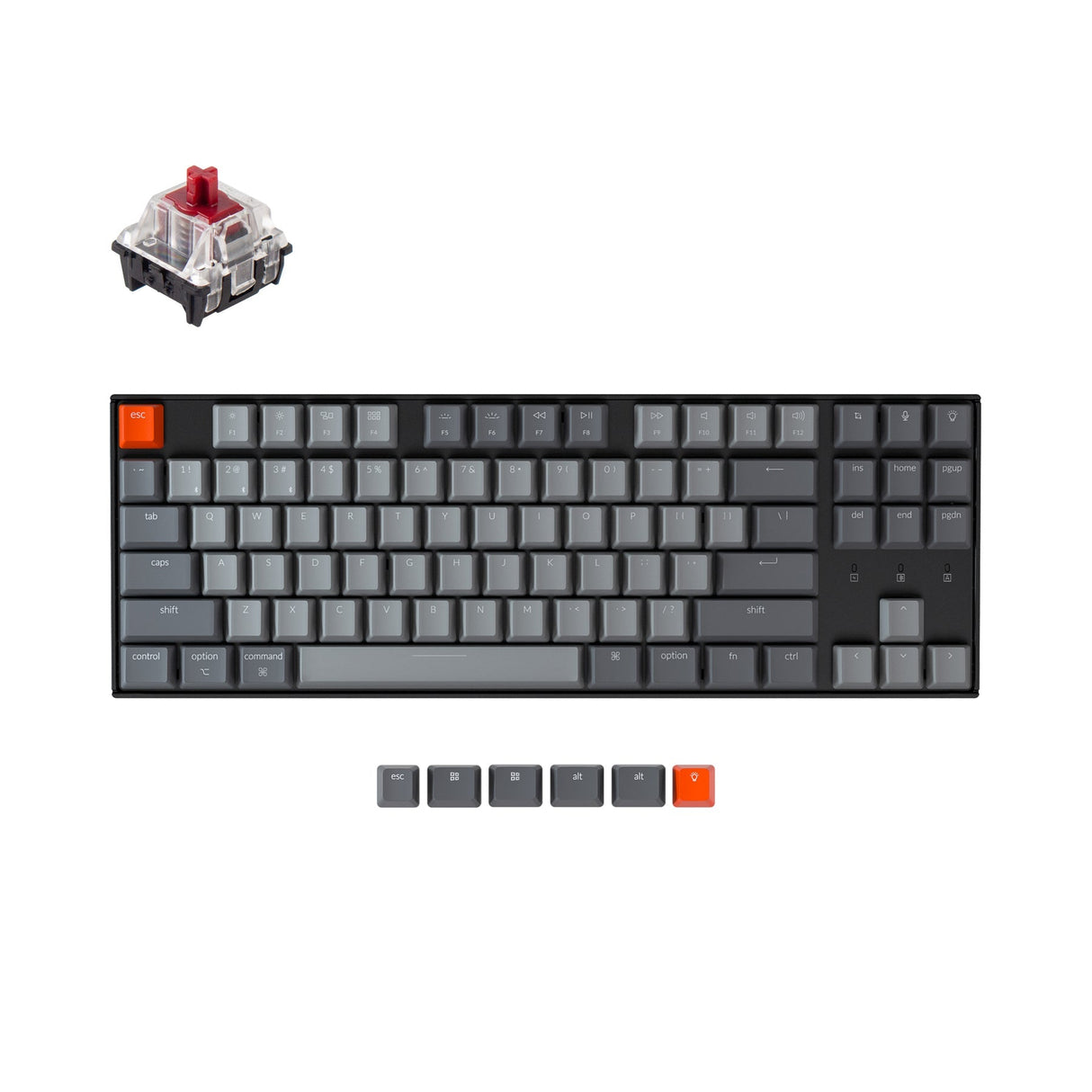 Keychron K8 kabellose mechanische Tastatur (US-ANSI-Layout)