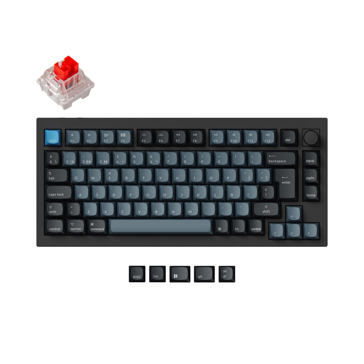 Keychron Q1 Pro QMK/VIA Kabellose Custom Mechanische Tastatur ISO-Layout-Sammlung