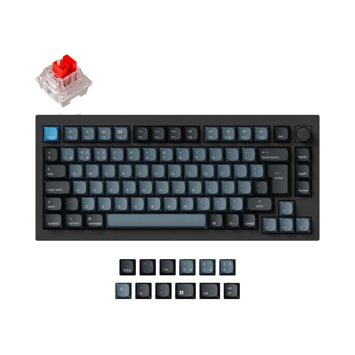 Keychron Q1 Pro QMK/VIA Kabellose Custom Mechanische Tastatur ISO-Layout-Sammlung