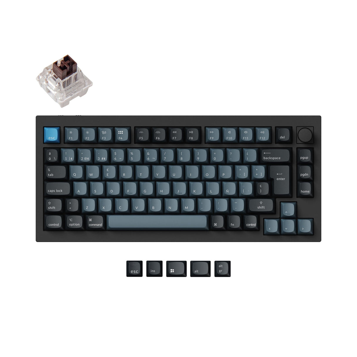 Keychron Q1 Pro QMK/VIA Kabellose Custom Mechanische Tastatur ISO-Layout-Sammlung