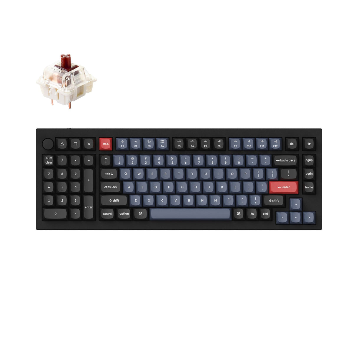 Keychron Q12 QMK Custom Mechanische Tastatur (US Layout)