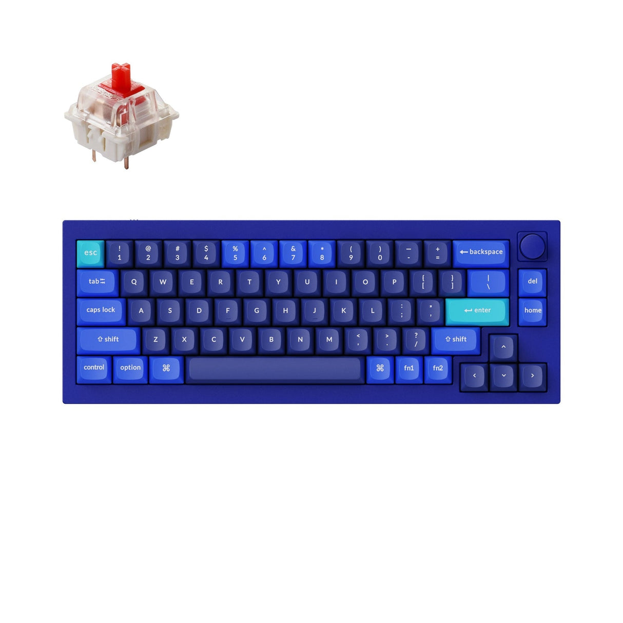 Keychron Q2 QMK Benutzerdefinierte mechanische Tastatur (US-ANSI-Layout)