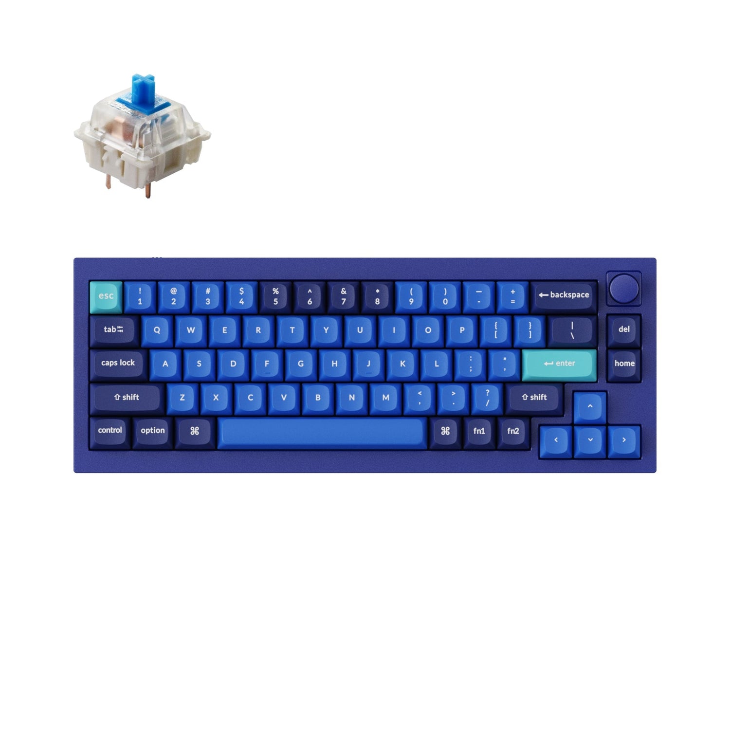 Keychron Q2 QMK Benutzerdefinierte mechanische Tastatur (US-ANSI-Layout)