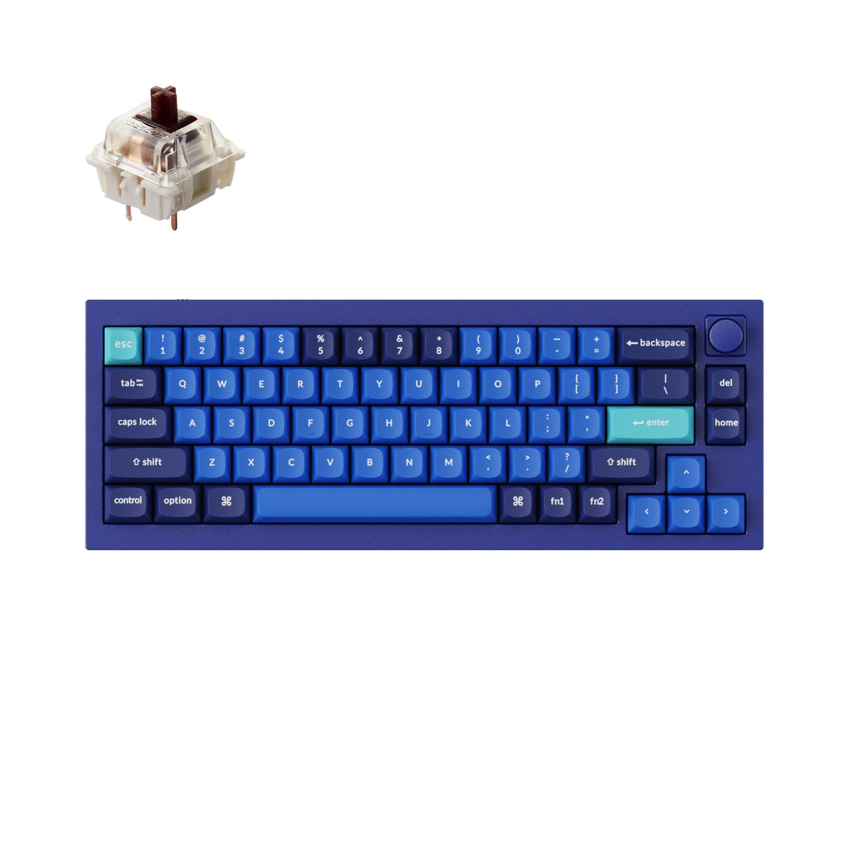 Keychron Q2 QMK Benutzerdefinierte mechanische Tastatur (US-ANSI-Layout)