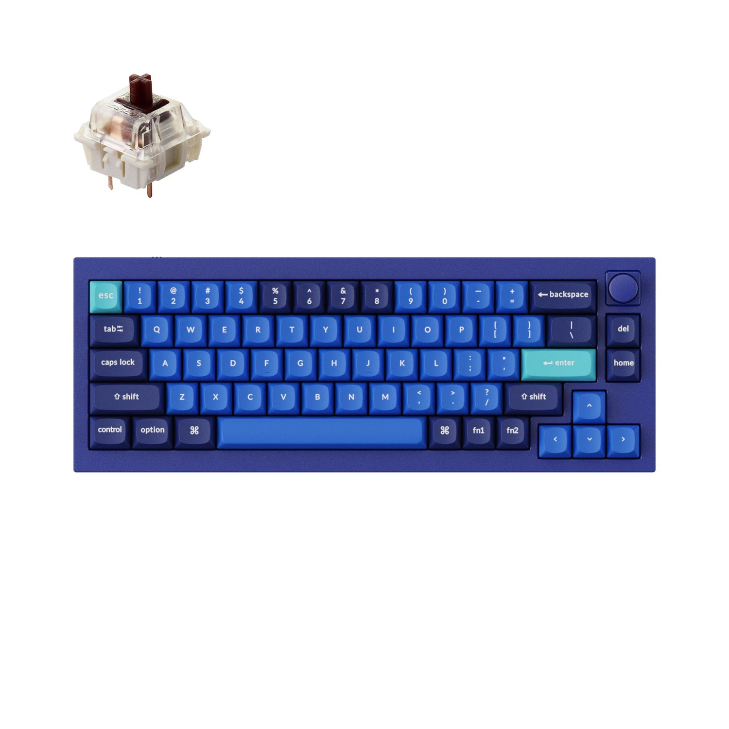 Keychron Q2 QMK Benutzerdefinierte mechanische Tastatur (US-ANSI-Layout)