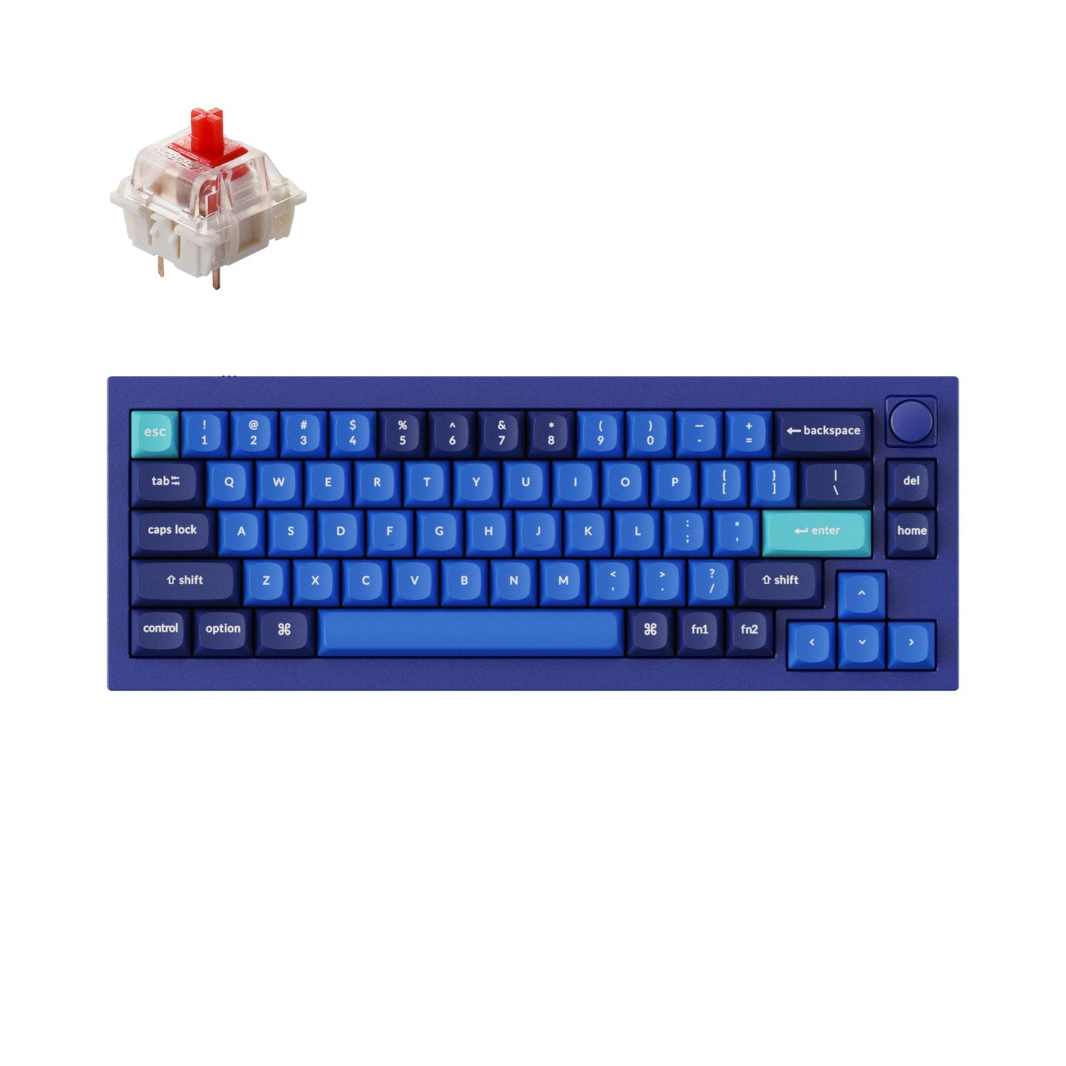 Keychron Q2 QMK Benutzerdefinierte mechanische Tastatur (US-ANSI-Layout)