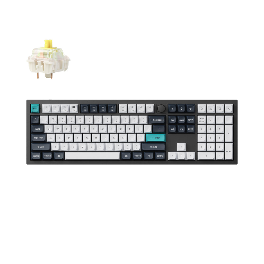 Keychron Q6 Max QMK/VIA Kabellose Benutzerdefinierte Mechanische Tastatur (US ANSI Layout)