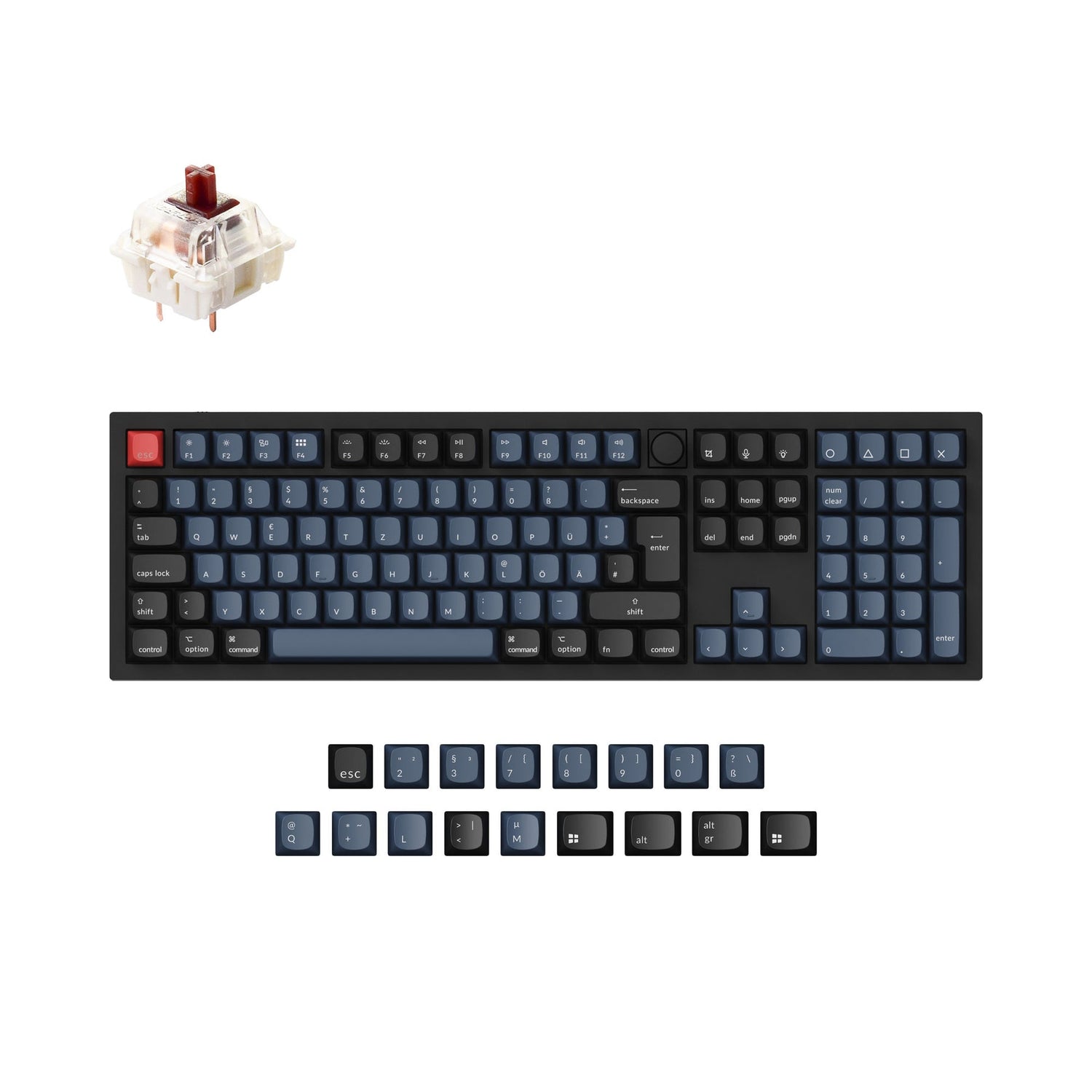 Keychron Q6 QMK Benutzerdefinierte Mechanische Tastatur ISO Layout Kollektion