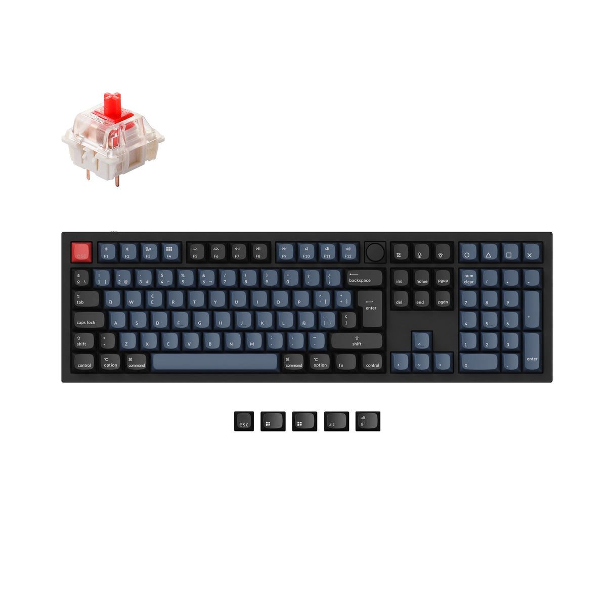 Keychron Q6 QMK Benutzerdefinierte Mechanische Tastatur ISO Layout Kollektion