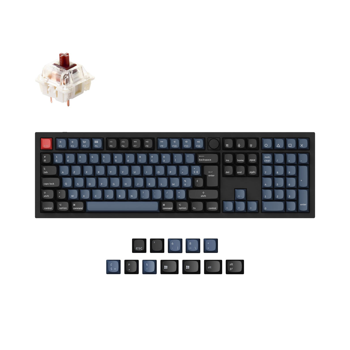 Keychron Q6 QMK Benutzerdefinierte Mechanische Tastatur ISO Layout Kollektion