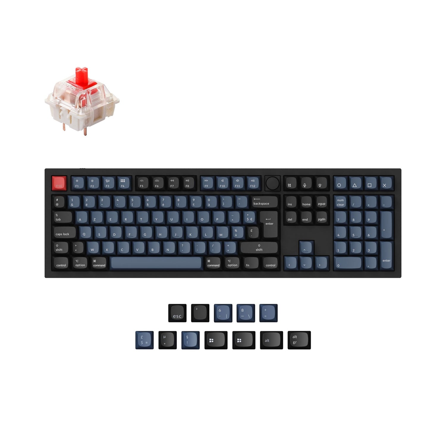 Keychron Q6 QMK Benutzerdefinierte Mechanische Tastatur ISO Layout Kollektion