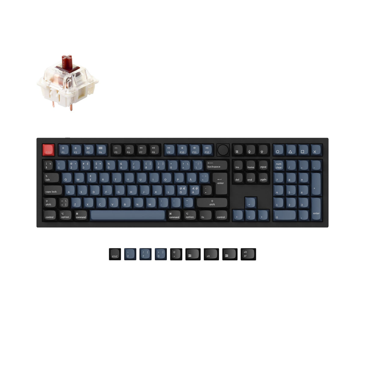 Keychron Q6 QMK Benutzerdefinierte Mechanische Tastatur ISO Layout Kollektion