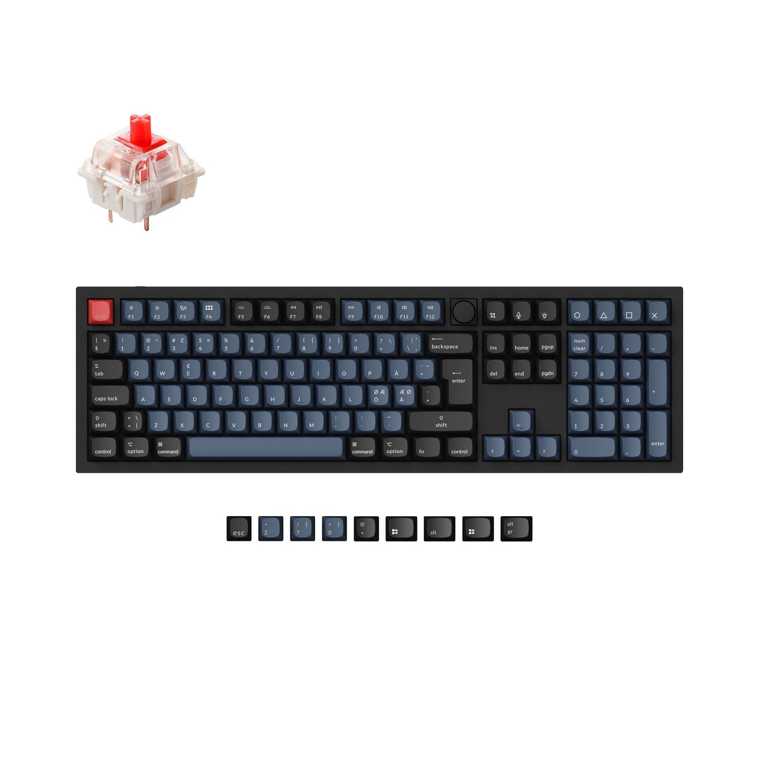 Keychron Q6 QMK Benutzerdefinierte Mechanische Tastatur ISO Layout Kollektion