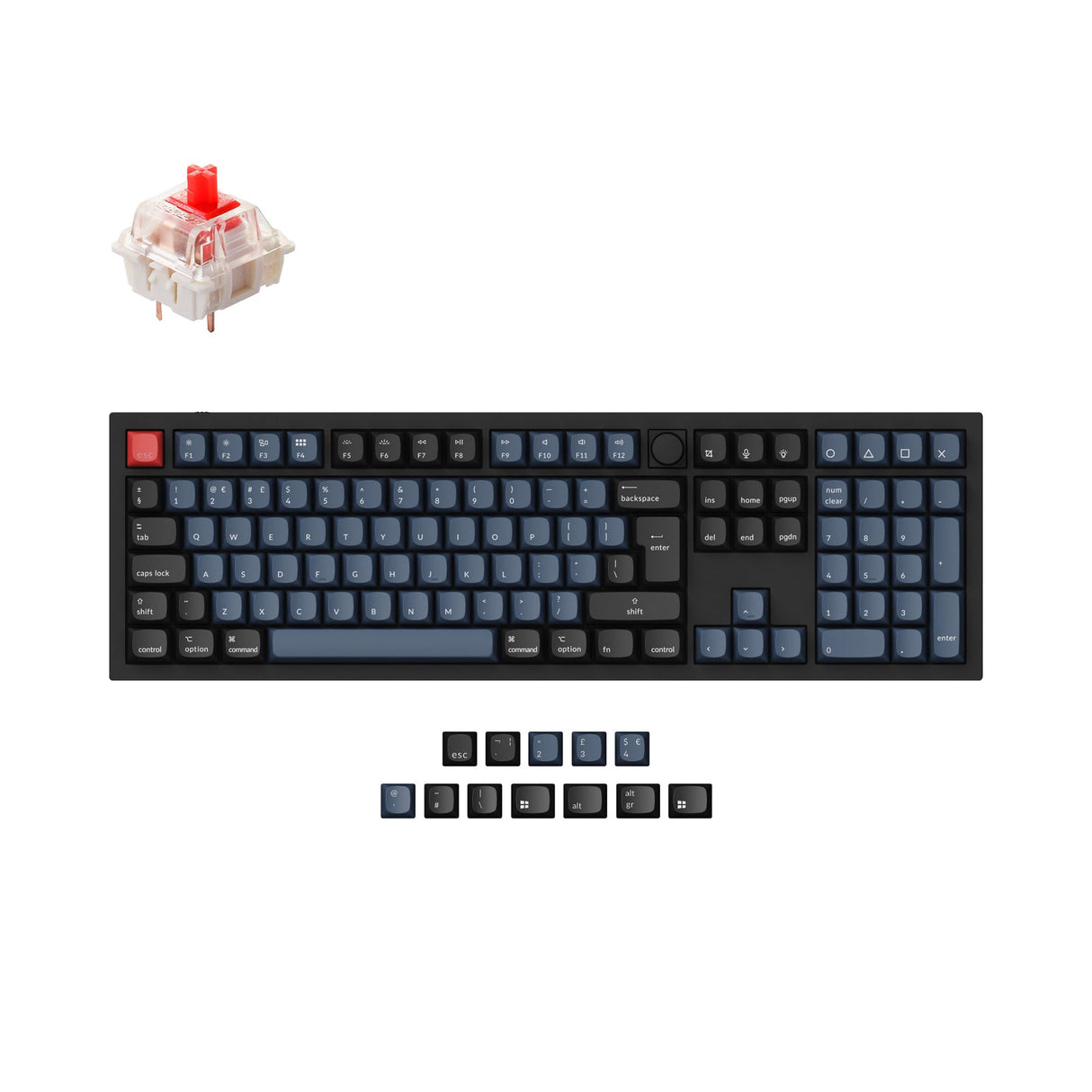 Keychron Q6 QMK Benutzerdefinierte Mechanische Tastatur ISO Layout Kollektion
