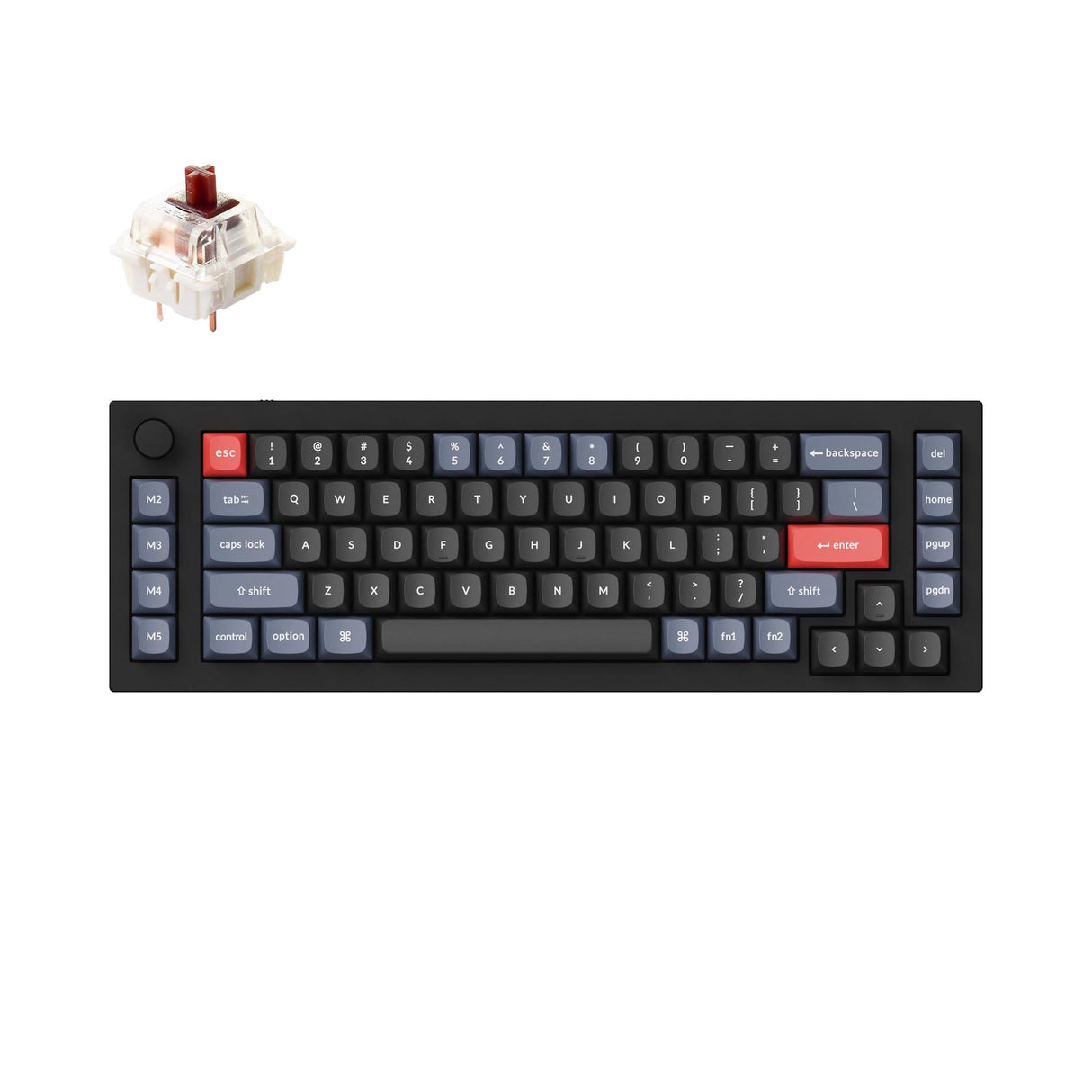 Keychron Q65 QMK Benutzerdefinierte Mechanische Tastatur (US-Layout)