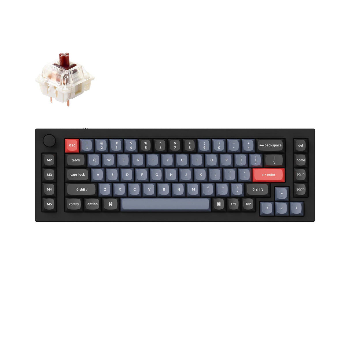 Keychron Q65 QMK Benutzerdefinierte Mechanische Tastatur (US-Layout)
