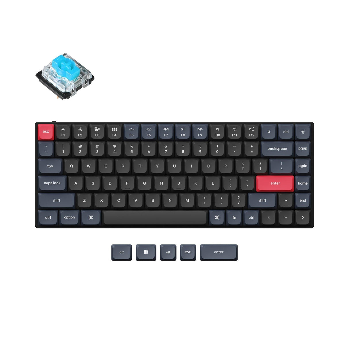 Keychron S1 QMK Benutzerdefinierte Mechanische Tastatur (US ANSI Layout)