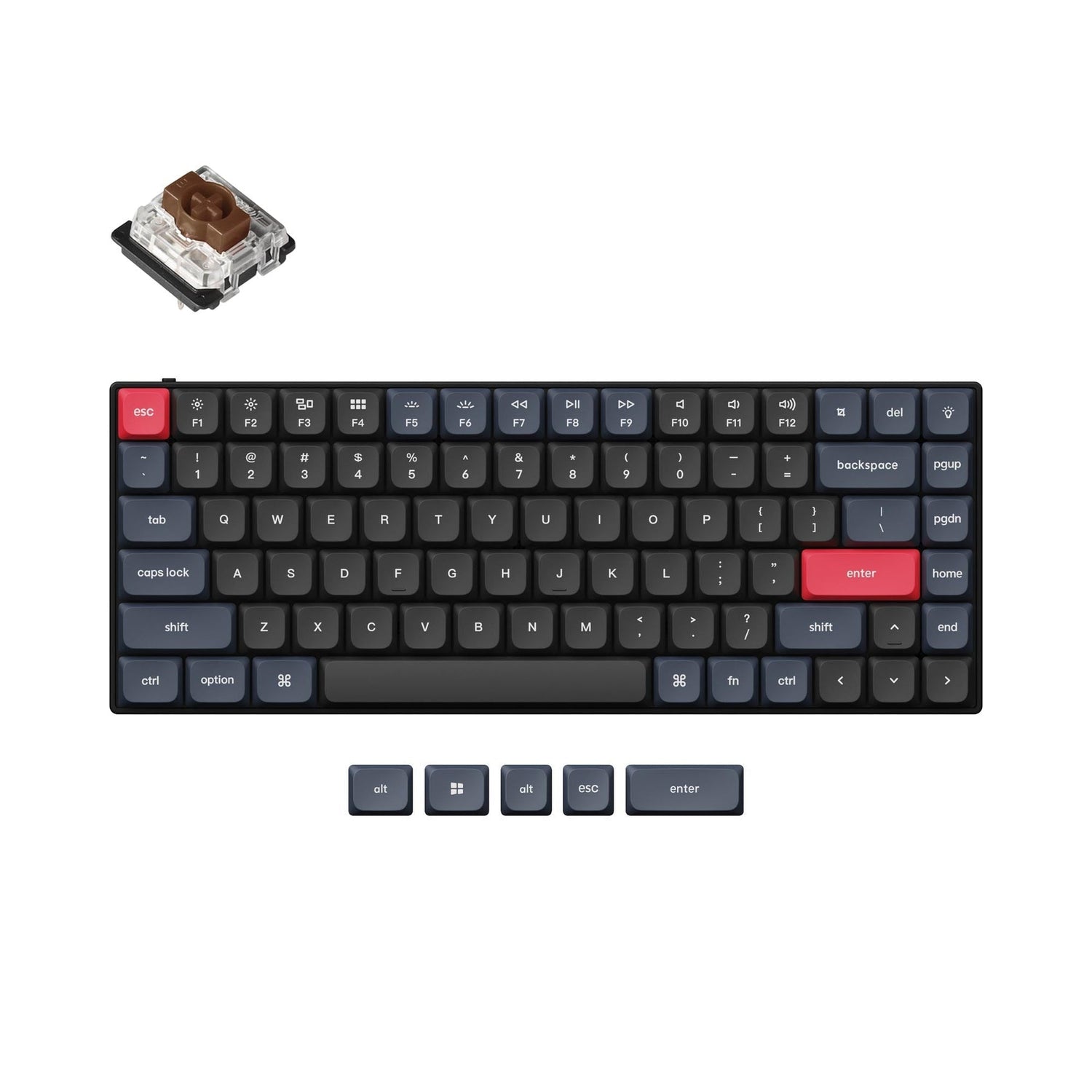Keychron S1 QMK Benutzerdefinierte Mechanische Tastatur (US ANSI Layout)