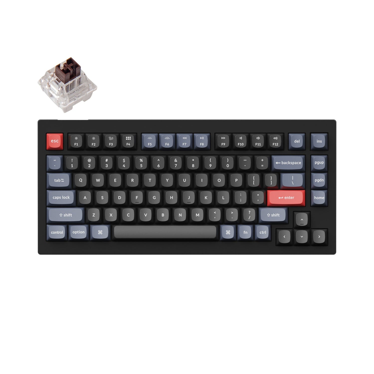 Keychron V1 QMK Benutzerdefinierte Mechanische Tastatur (US ANSI Layout)