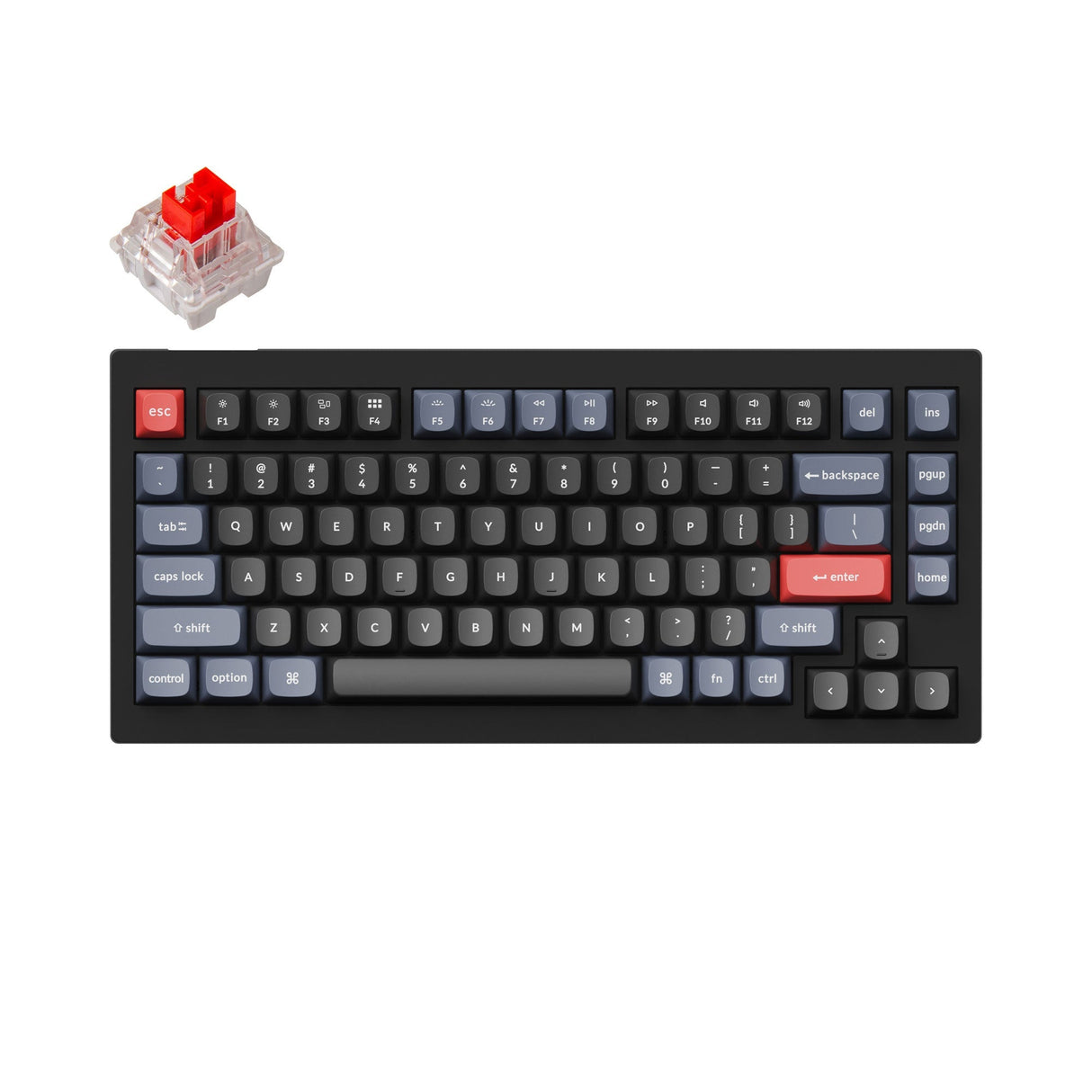 Keychron V1 QMK Benutzerdefinierte Mechanische Tastatur (US ANSI Layout)