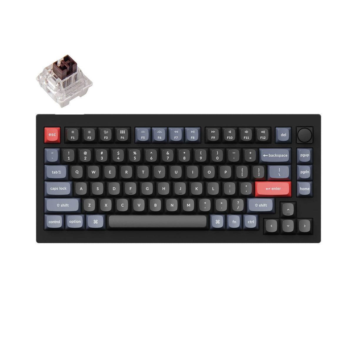 Keychron V1 QMK Benutzerdefinierte Mechanische Tastatur (US ANSI Layout)
