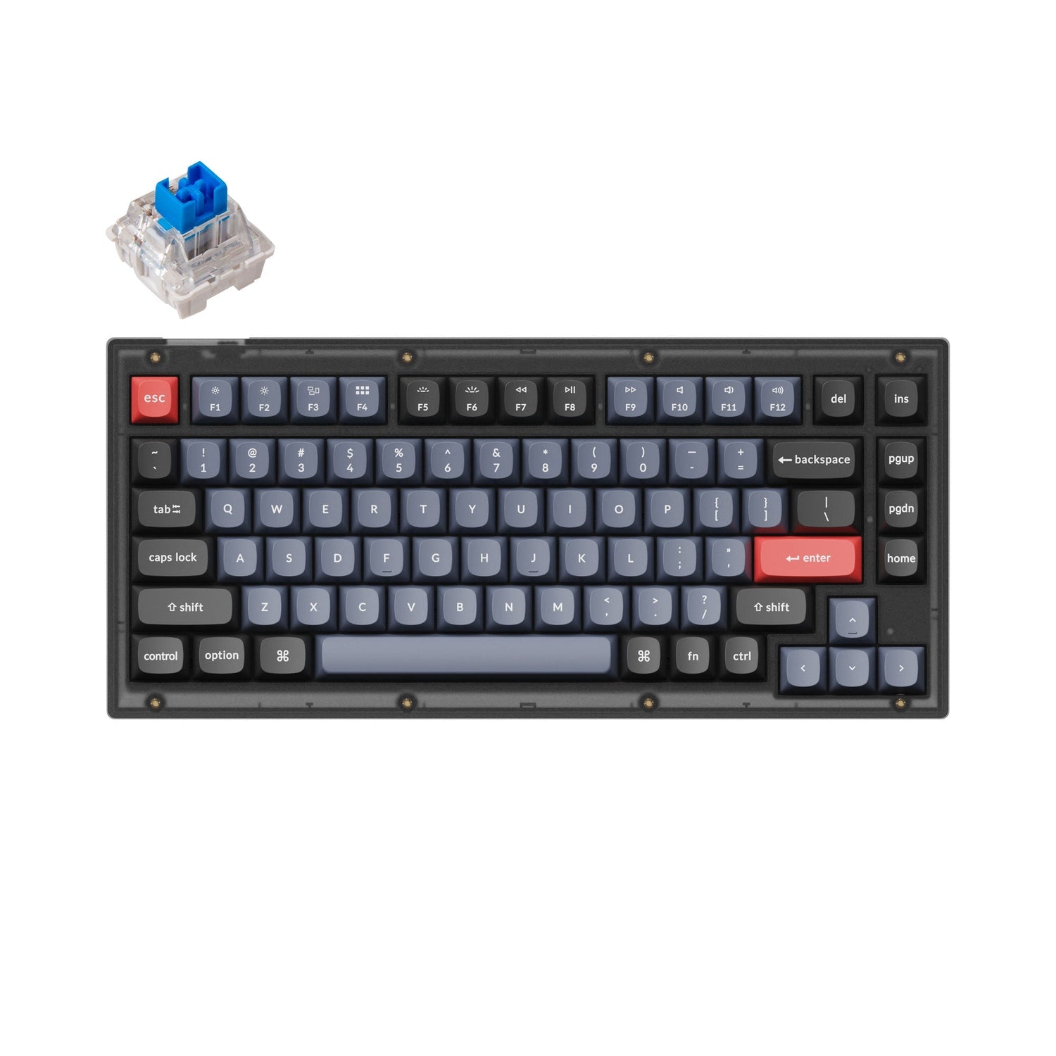 Keychron V1 QMK Benutzerdefinierte Mechanische Tastatur (US ANSI Layout)