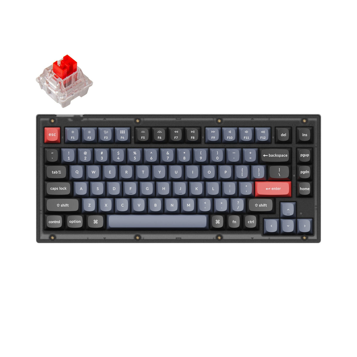 Keychron V1 QMK Benutzerdefinierte Mechanische Tastatur (US ANSI Layout)