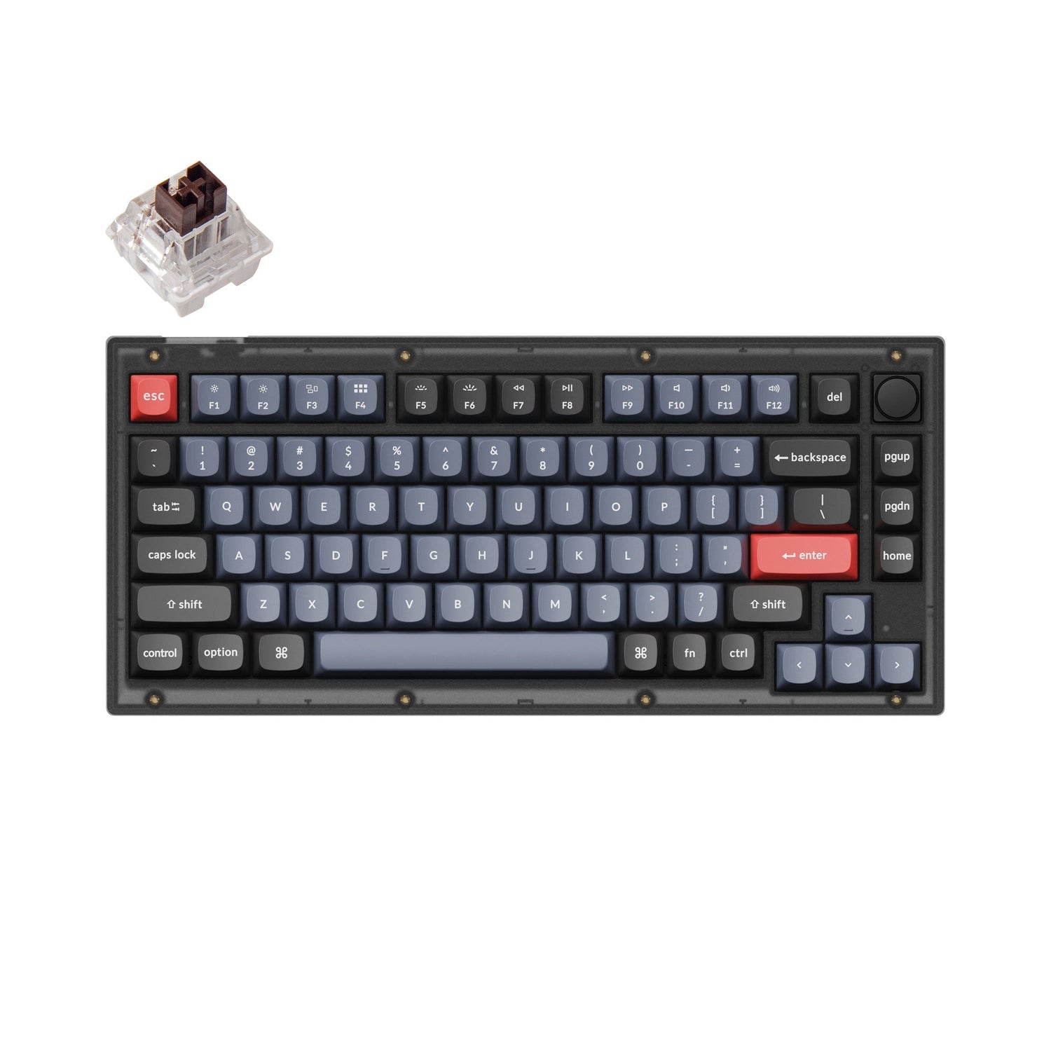 Keychron V1 QMK Benutzerdefinierte Mechanische Tastatur (US ANSI Layout)