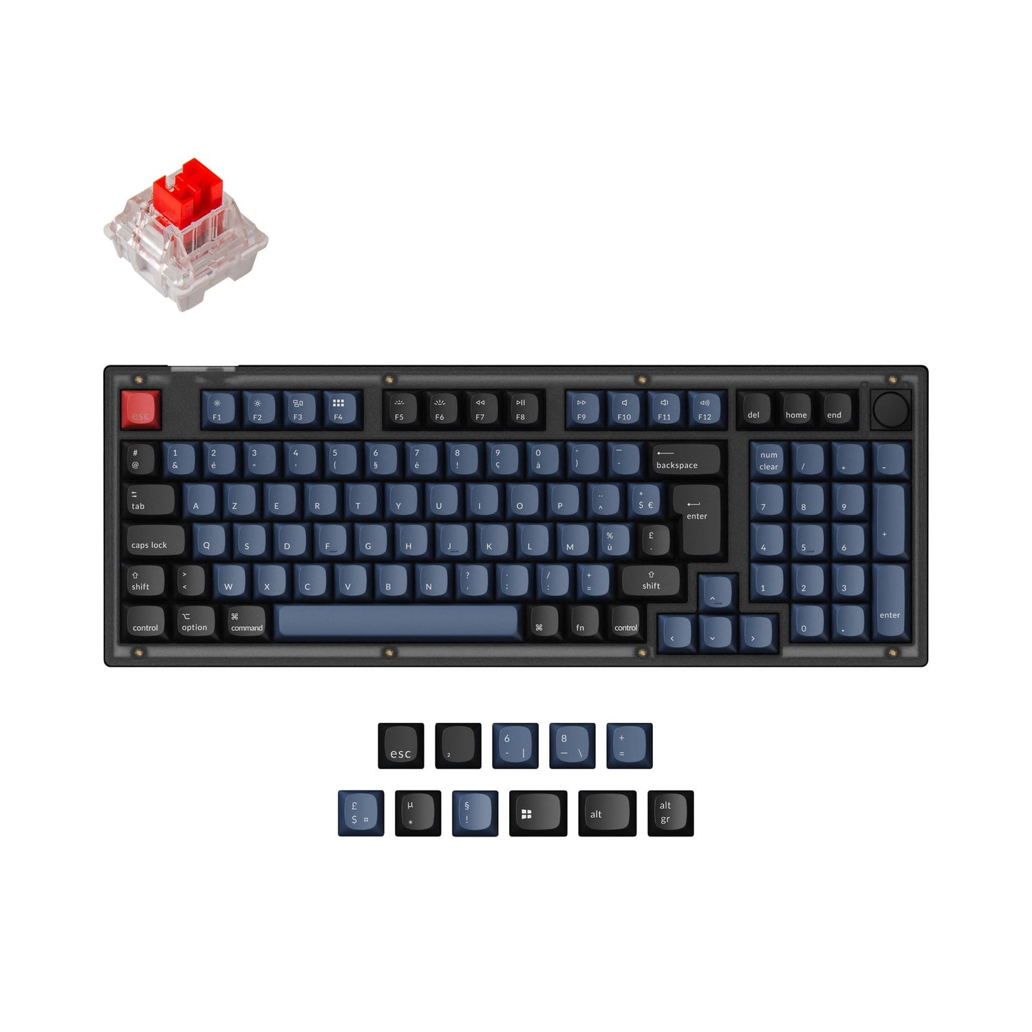 Keychron V5 QMK Benutzerdefinierte Mechanische Tastatur ISO Layout Kollektion