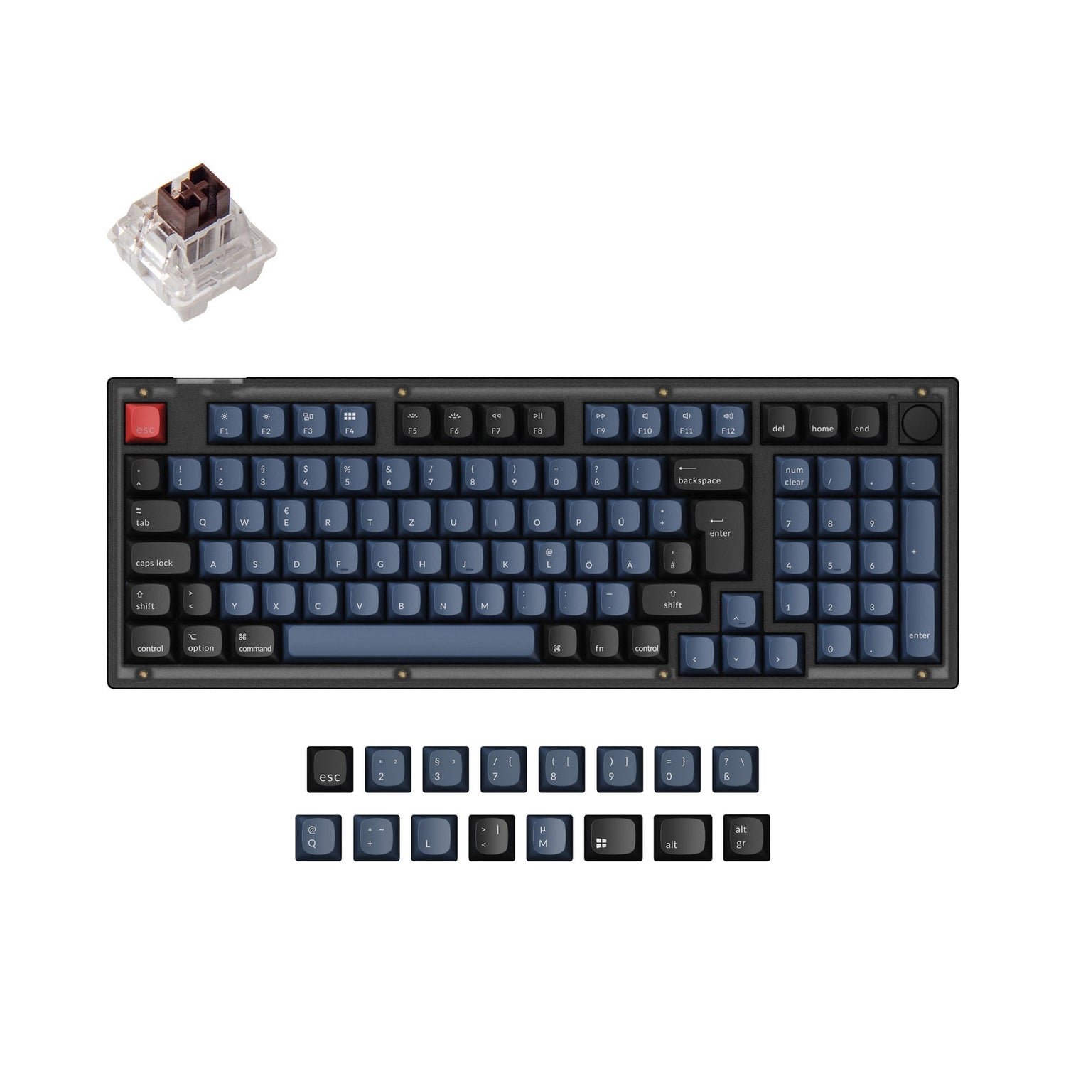 Keychron V5 QMK Benutzerdefinierte Mechanische Tastatur ISO Layout Kollektion