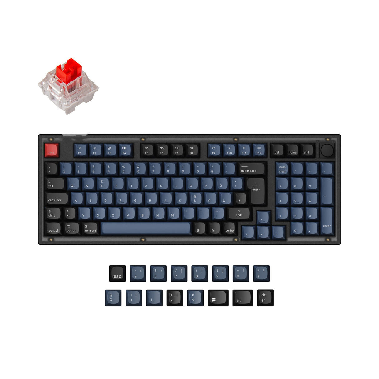 Keychron V5 QMK Benutzerdefinierte Mechanische Tastatur ISO Layout Kollektion