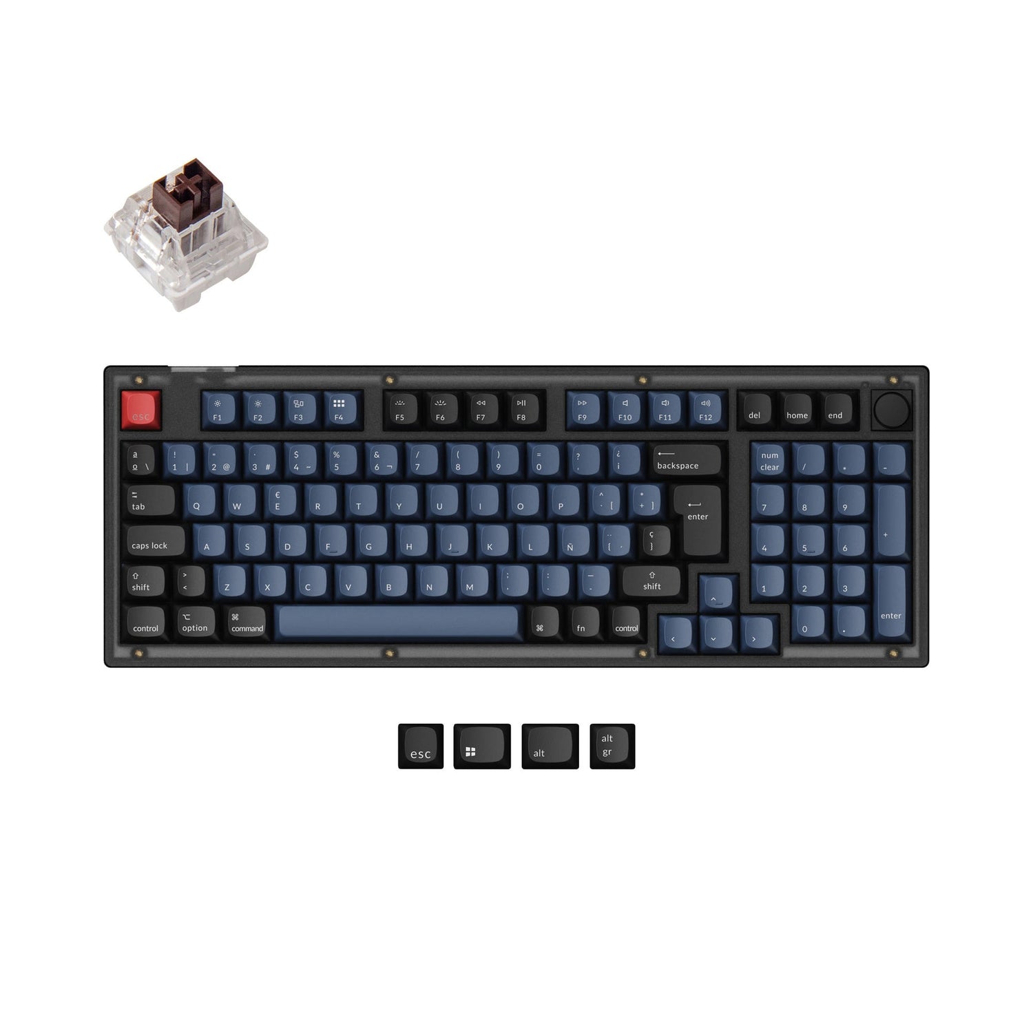 Keychron V5 QMK Benutzerdefinierte Mechanische Tastatur ISO Layout Kollektion