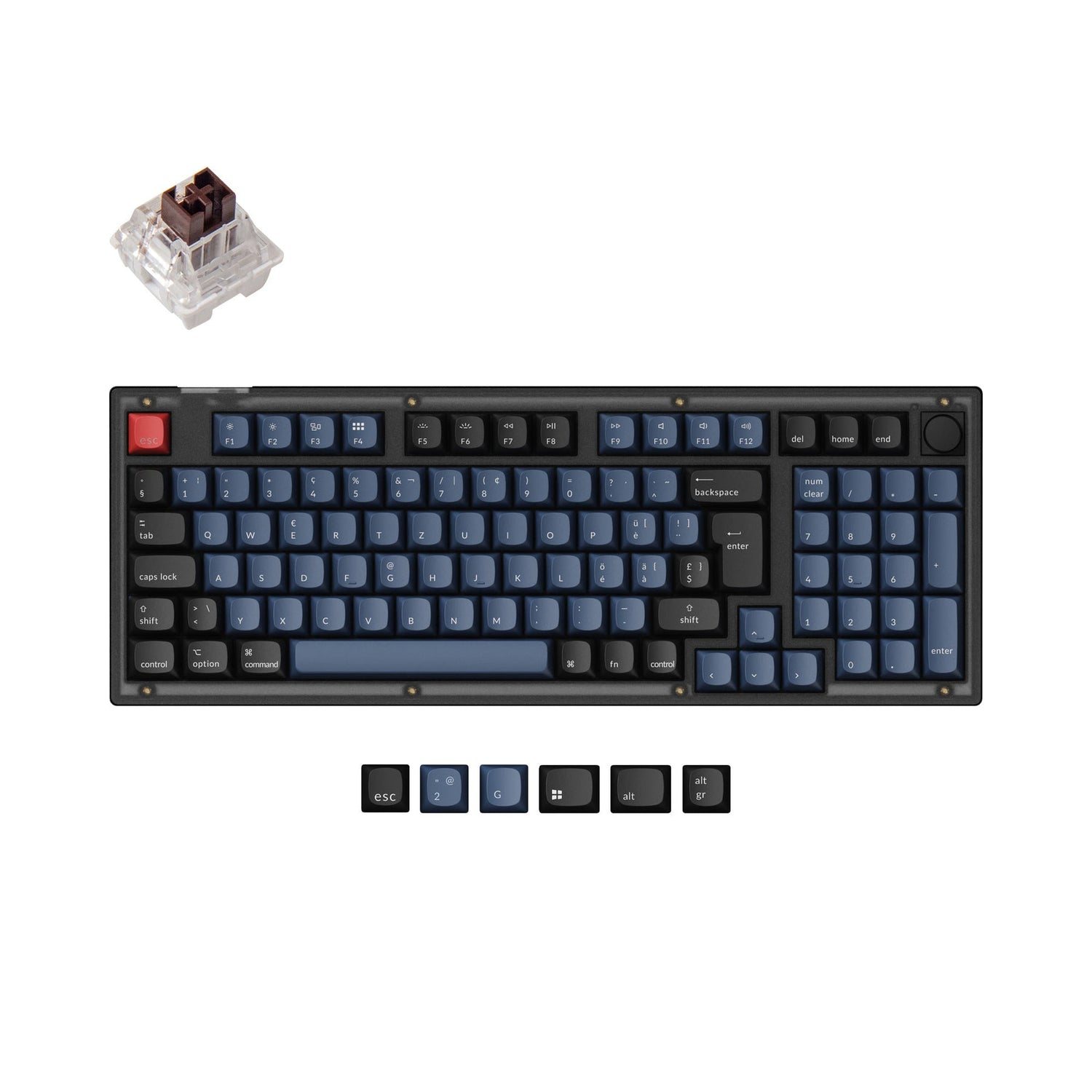 Keychron V5 QMK Benutzerdefinierte Mechanische Tastatur ISO Layout Kollektion