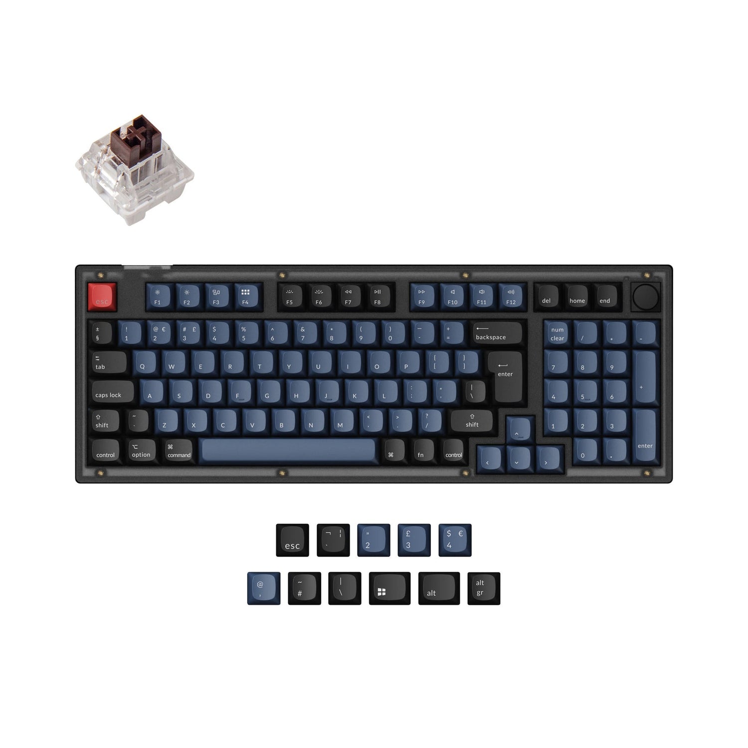 Keychron V5 QMK Benutzerdefinierte Mechanische Tastatur ISO Layout Kollektion