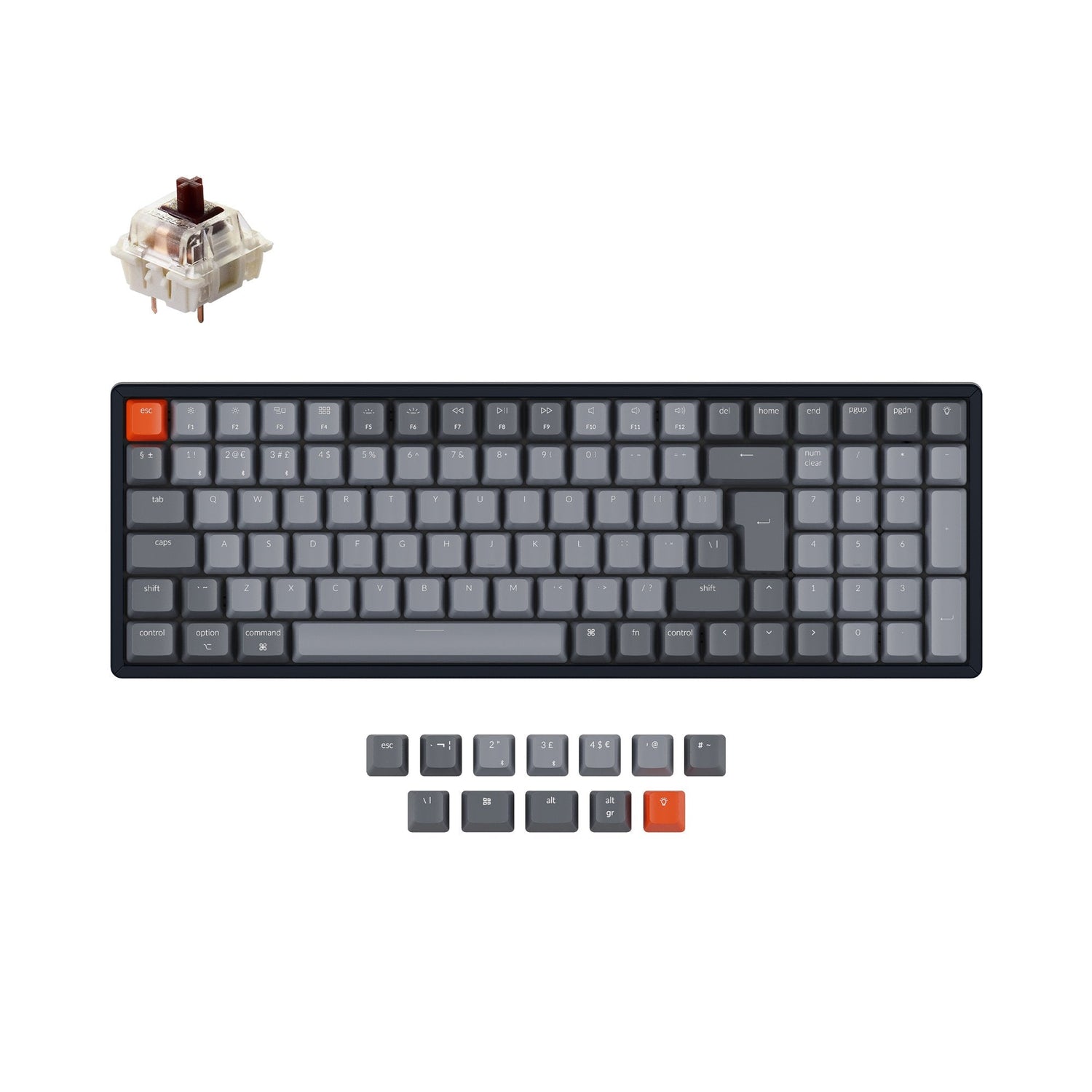 Keychron K4 kabellose mechanische Tastatur (UK ISO-Layout) – Version 2