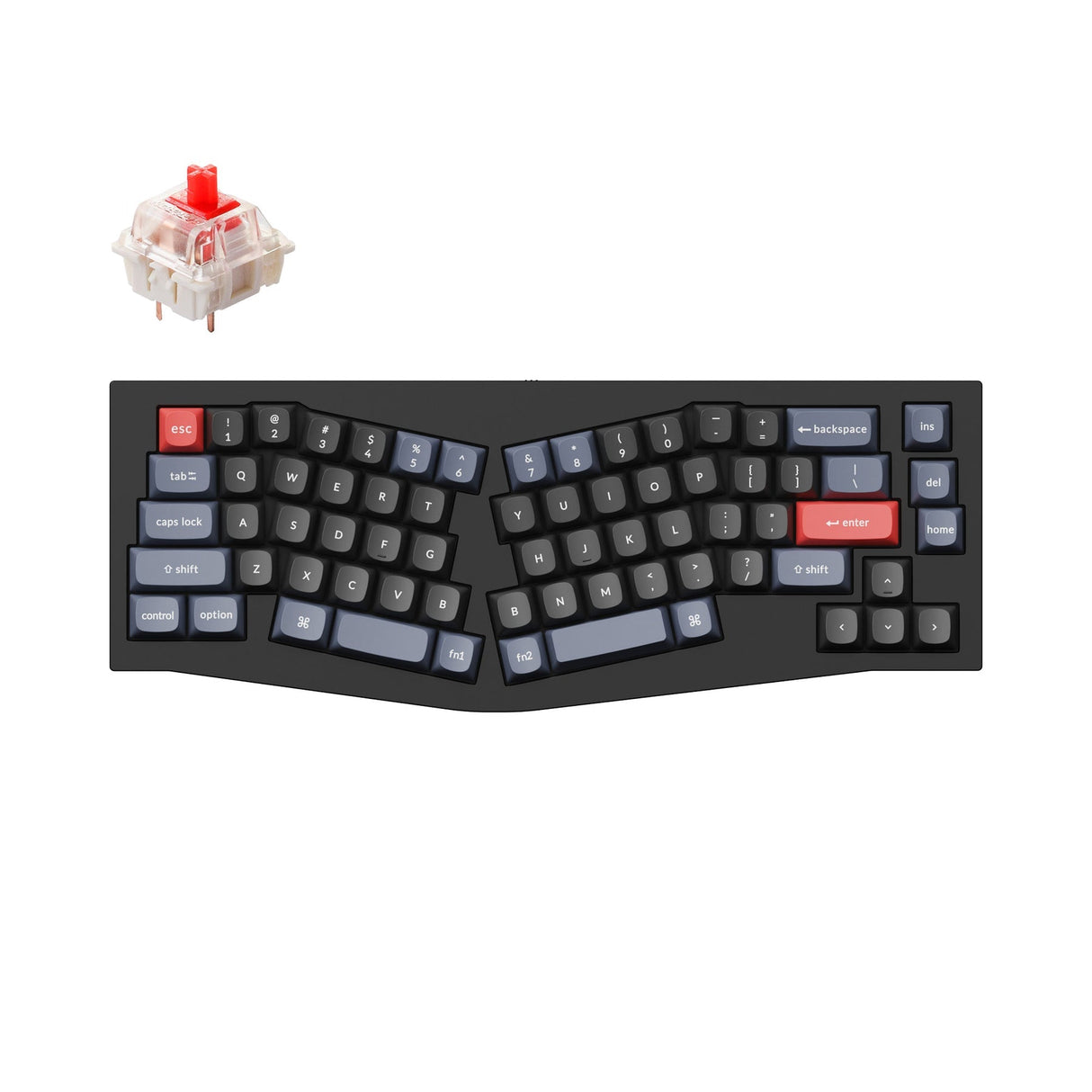 Keychron Q8 (Alice Layout) QMK Benutzerdefinierte Mechanische Tastatur (US ANSI Layout)