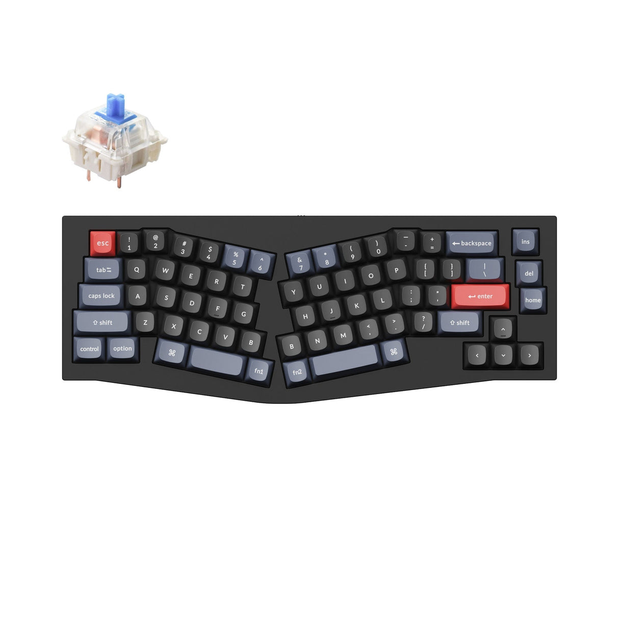 Keychron Q8 (Alice Layout) QMK Benutzerdefinierte Mechanische Tastatur (US ANSI Layout)