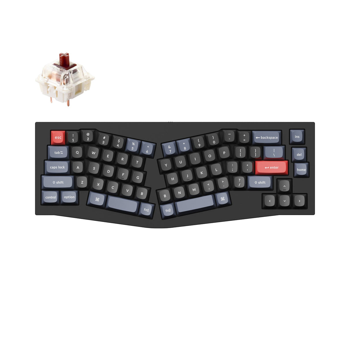 Keychron Q8 (Alice Layout) QMK Benutzerdefinierte Mechanische Tastatur (US ANSI Layout)